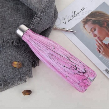 600毫升 double wall cold color changing stainless steel water bottle magic vacuun personality plain water bottles