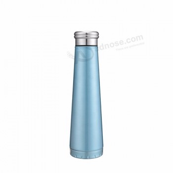 insulated stainless steel coffee travel water bottle with silicone lid