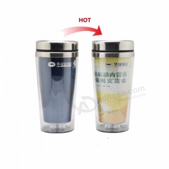 double color change cups magic vacuum stainless steel thermos bottle