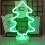 Luz de navidad de neón llevada colorida de encargo llevada con pilas de la muestra de neón de la decoración casera