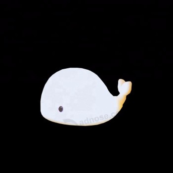 милый силиконовый ночной свет кит ночной свет животных привел ночной свет для детей