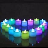 Capina decoração piscando mudança colorida levou luz de velas