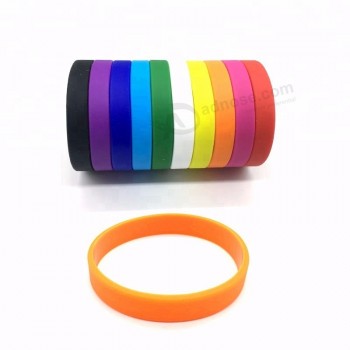 Pulseiras de silicone barato logotipo personalizado pulseiras de borracha para adultos