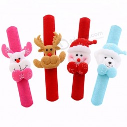 Christmas Slap Bracelets Santa Claus Snowman Reindeer Wristband