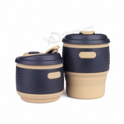Auslaufsichere Kinder faltbare faltbare Silikon-Wasserflasche