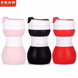 Tragbare flexible faltbare Reisekaffee-Silikon-Quetschflasche
