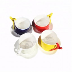 Nachmittagstee-Keramikkaffeetassen-Sets des Restaurants kreative moderne europäische