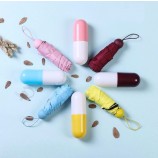 Reis 5-voudige reclame mini capsule zak paraplu