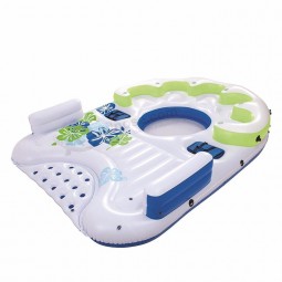 Pvc inflable sol placer agua piscina tropical tahiti flotante salón