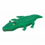 Drijvende ruiter pvc gigantische zwembad speelgoed opblaasbare krokodil zwembad drijven