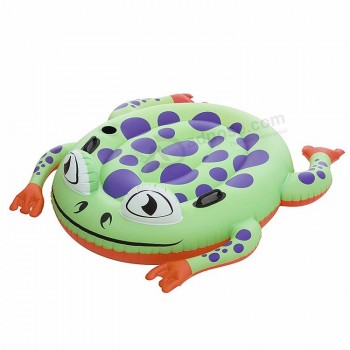 Custom opblaasbare zwemmen kikker float speelgoed voor kinderen, lente & zomer activiteiten opblaasbare kikker zwembad float