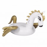 Moq oem personalizado adulto niños pony pvc inflable pegasus piscina flotador