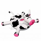 Fabbrica personalizzata piscina aria piscina lago lounge spiaggia animale acqua stuoia in pvc gonfiabile galleggiante piscina mucca