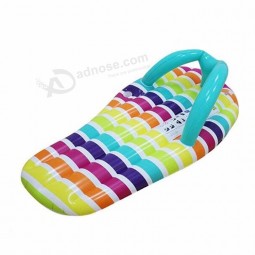 Flotteur gonflable gonflable de piscine de pantoufle de PVC d'équipement de jeu extérieur de l'eau