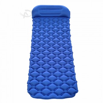 Almohadilla de dormir plegable inflable impermeable al aire libre almohadilla de masaje cómoda autoinflable almohadilla de dormir