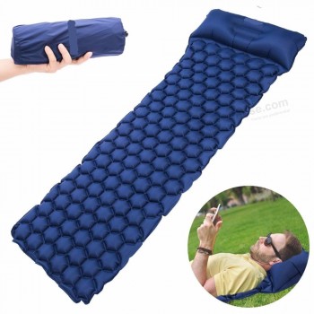 Almohadilla inflable con almohada de descanso doble cama de camping plegable