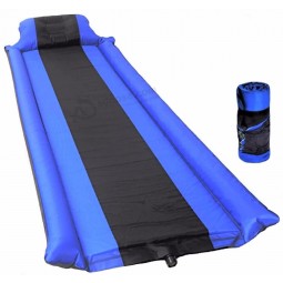 Autoinflable ejército durmiendo cama de camping mano de mano llevar bolsa de viaje plegable cama de camping