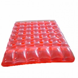 Plástico pvc adulto crianças único duplo inflável colchão de água transparente