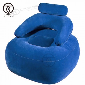 OEMの膨脹可能なコーナーのソファーの快適さの膨脹可能なスエードのソファー