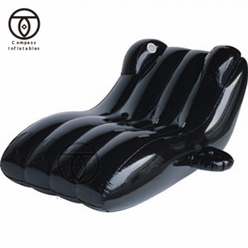 Opblaasbare hoekbank ftalaat gratis pvc opblaasbare lounger air sofa voor verkoop