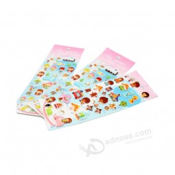 Custom Printed Cartoon Image Cute 3D Stickers with your logo