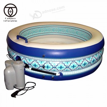 Oem tubo de banho de massagem inflável relaxar bolha piscina spa pad banheira inflável para adultos