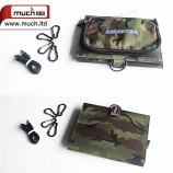 Fabric material foldable solar powered cell phone battery charger
