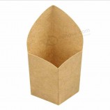 Otor vendita calda logo personalizzato monouso carta kraft patatine fritte chip di carta tazza