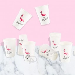 Wholesale custom high quality disposable hot drinking paper cup 12oz with plastic lid