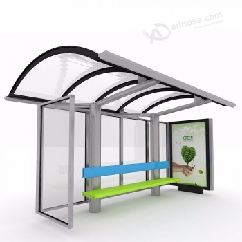 Outdoor custom metal bus sop shelter design