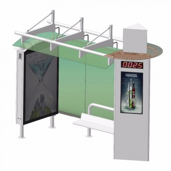 Customized galvanized material bus shelter suppliers for sale