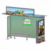Metal Frame Advertising Lightbox Stainless Steel Bus Shelter