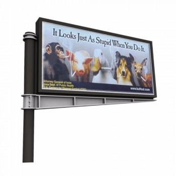 Advertising Billboard Unipole Column Scrolling Billboard with your logo