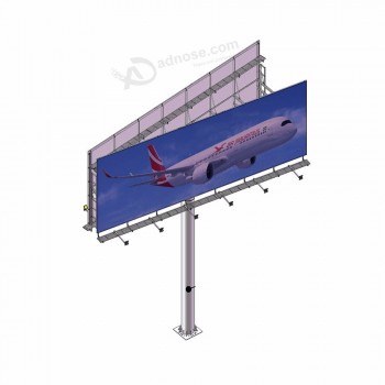 V shaped steel materia billboard structure with your logo