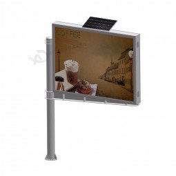 Attrezzature pubblicitarie struttura in acciaio per esterni cartellone solare