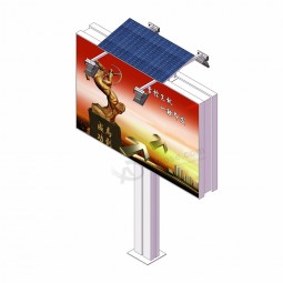 Solarbetriebene Stadtanschlagtafel im Freien