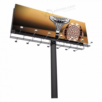 Frente de estrutura de aço de grande tamanho-Publicidade personalizada de outdoor iluminada