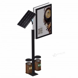 Poste de calle exterior de publicidad caja de luz personalizada