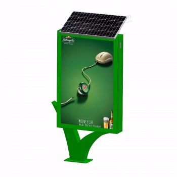 Perfil de alumínio de energia solar dupla face caixa de luz personalizada