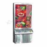 Waterproof rustproof light box double side customized trash-bin custom