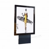 Caixa de luz led dupla face com caixa de luz de rolagem