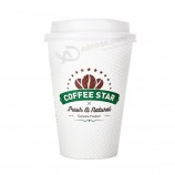 заводская фабрика отор на складе 8oz 12oz с двойной стенкой пищевой тисненой бумажной кофейной чашке с пластиковой крышкой