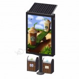 Arredo per esterni scatola luminosa pubblicitaria solare personalizzata