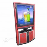 Rectangle cadre en aluminium poubelle boîte à lumière mupi personnalisé