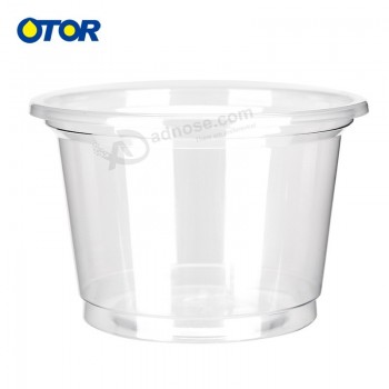 Manufacturers wholesale custom high quality Plastic Bowl with Lid 8oz 250ml Plastic Food Container 10oz 300ml