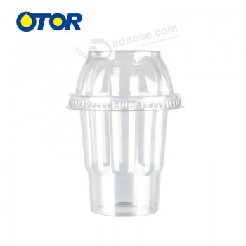 Otorブランド8オンス食品グレード使い捨てppプラスチックミニアイスクリームカップふた付き