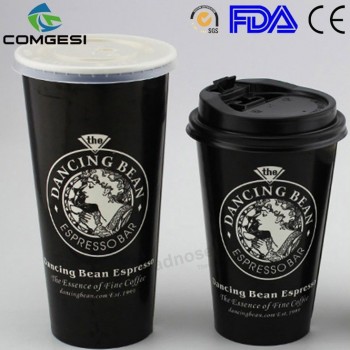 20Onz.  Logo Disposable Cups_Large Disposable Coffee Cups with Lids_Wholesale Customized Hot Coffee Cups