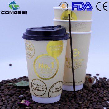 Copas desechables impresas personalizadas_20 oz tazas de café desechables con tapas_las mejores tazas de café de papel