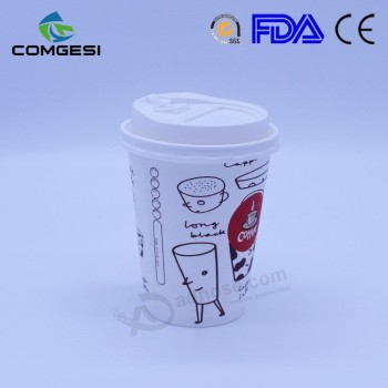 Xícaras de café wholesale_customized xícaras de café com manga tampas_disposable chá xícaras de café
