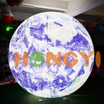 inflatable lighting earth LED glowing ball moon planet luminous ball